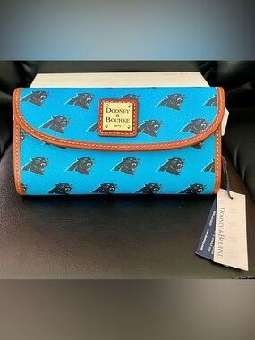 Dooney & Bourke Carolina Panthers Continental Clutch Wallet